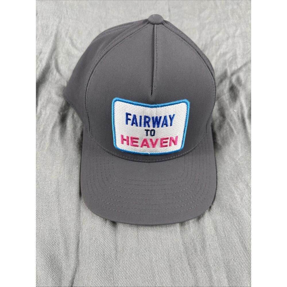 G/FORE Hat Cap Men's Charcoal Gray "Fairway To Heaven" Golf Snapback G4 - Clean